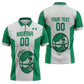 Nigeria Basketball Custom Zipper Polo Shirt Come On Tigers