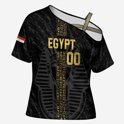 Egypt Basketball Custom Cross Shoulder Shirt Come On Pharaohs