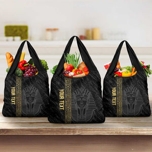Afro Basketball Custom Egypt Grocery Bag Come On Pharaohs - African Pride