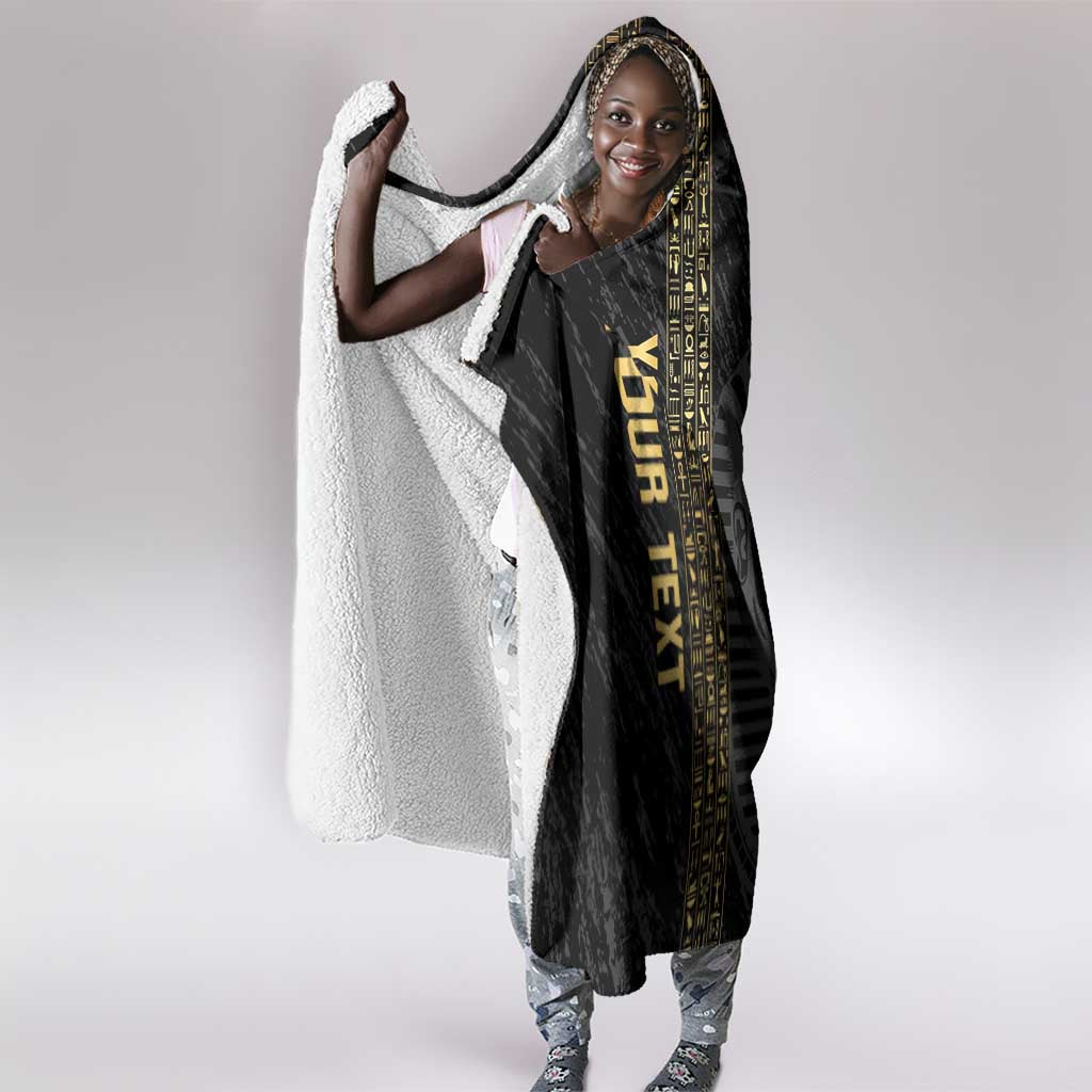Afro Basketball Custom Egypt Hooded Blanket Come On Pharaohs - African Pride