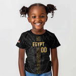 Afro Basketball Custom Egypt Kid T shirt Come On Pharaohs - African Pride