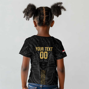 Afro Basketball Custom Egypt Kid T shirt Come On Pharaohs - African Pride