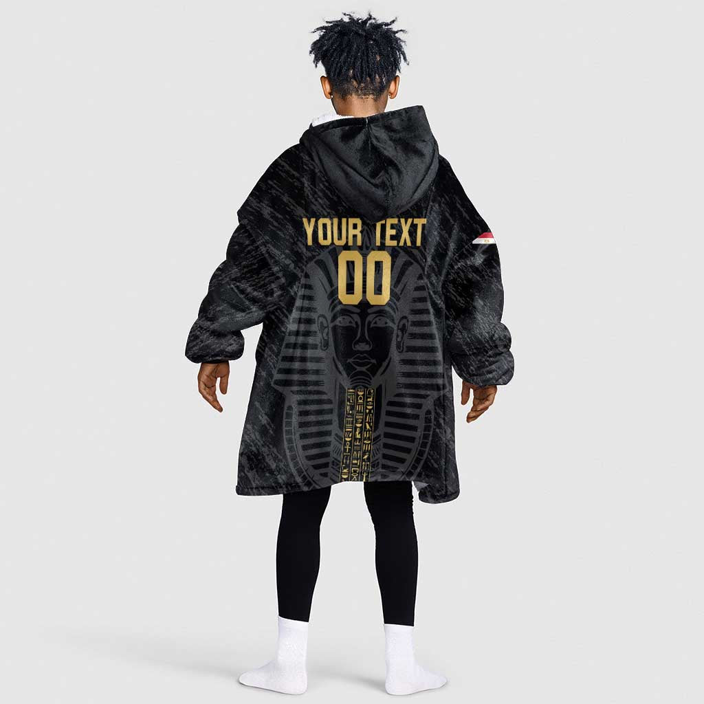 Afro Basketball Custom Egypt Kid Wearable Blanket Hoodie Come On Pharaohs - African Pride