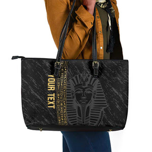 Afro Basketball Custom Egypt Leather Tote Bag Come On Pharaohs - African Pride