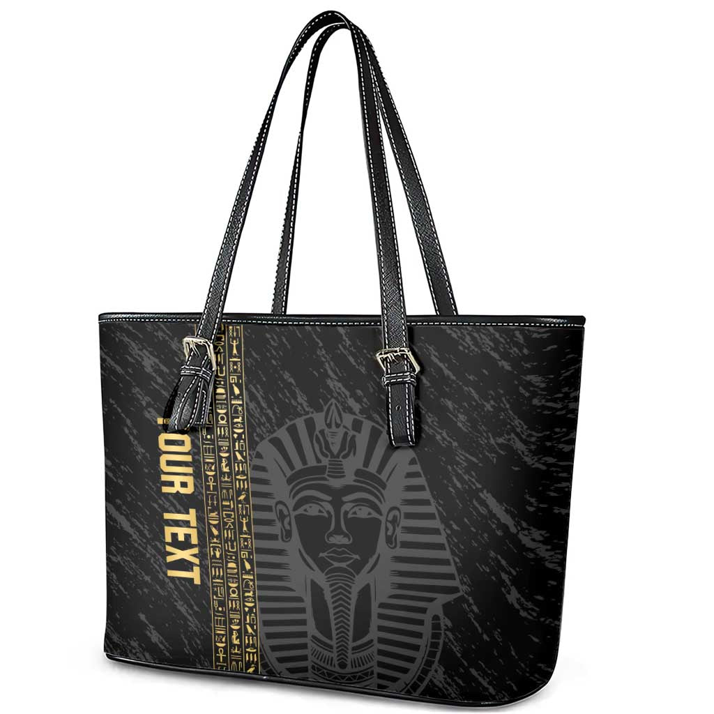 Afro Basketball Custom Egypt Leather Tote Bag Come On Pharaohs - African Pride