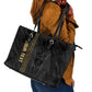 Afro Basketball Custom Egypt Leather Tote Bag Come On Pharaohs - African Pride