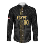 Afro Basketball Custom Egypt Long Sleeve Button Shirt Come On Pharaohs - African Pride
