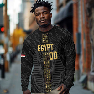 Afro Basketball Custom Egypt Long Sleeve Shirt Come On Pharaohs - African Pride