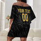Afro Basketball Custom Egypt Off Shoulder Short Dress Come On Pharaohs - African Pride