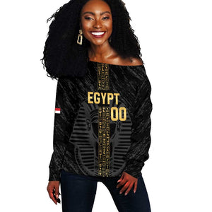 Afro Basketball Custom Egypt Off Shoulder Sweater Come On Pharaohs - African Pride