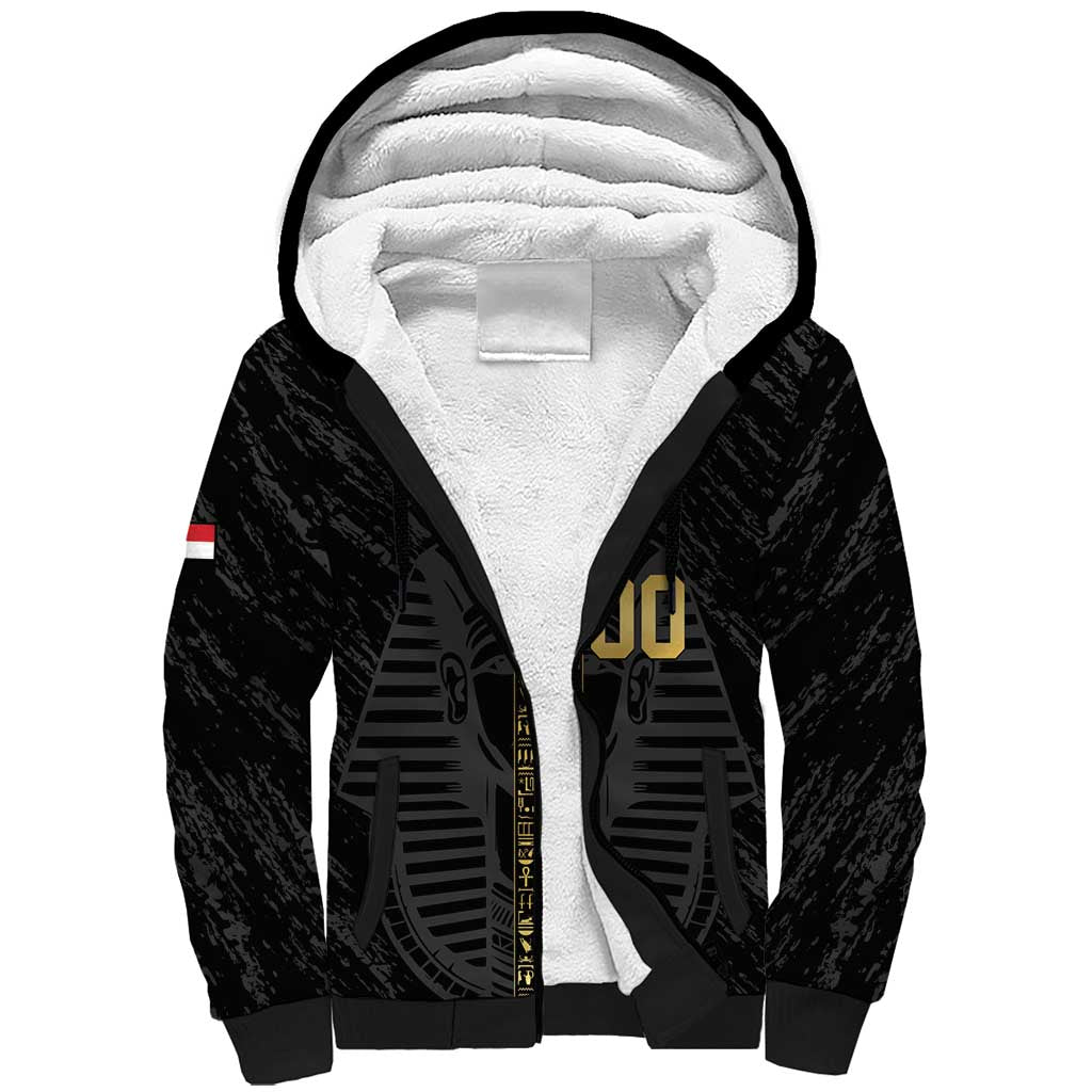 Afro Basketball Custom Egypt Sherpa Hoodie Come On Pharaohs - African Pride