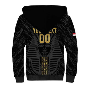 Afro Basketball Custom Egypt Sherpa Hoodie Come On Pharaohs - African Pride