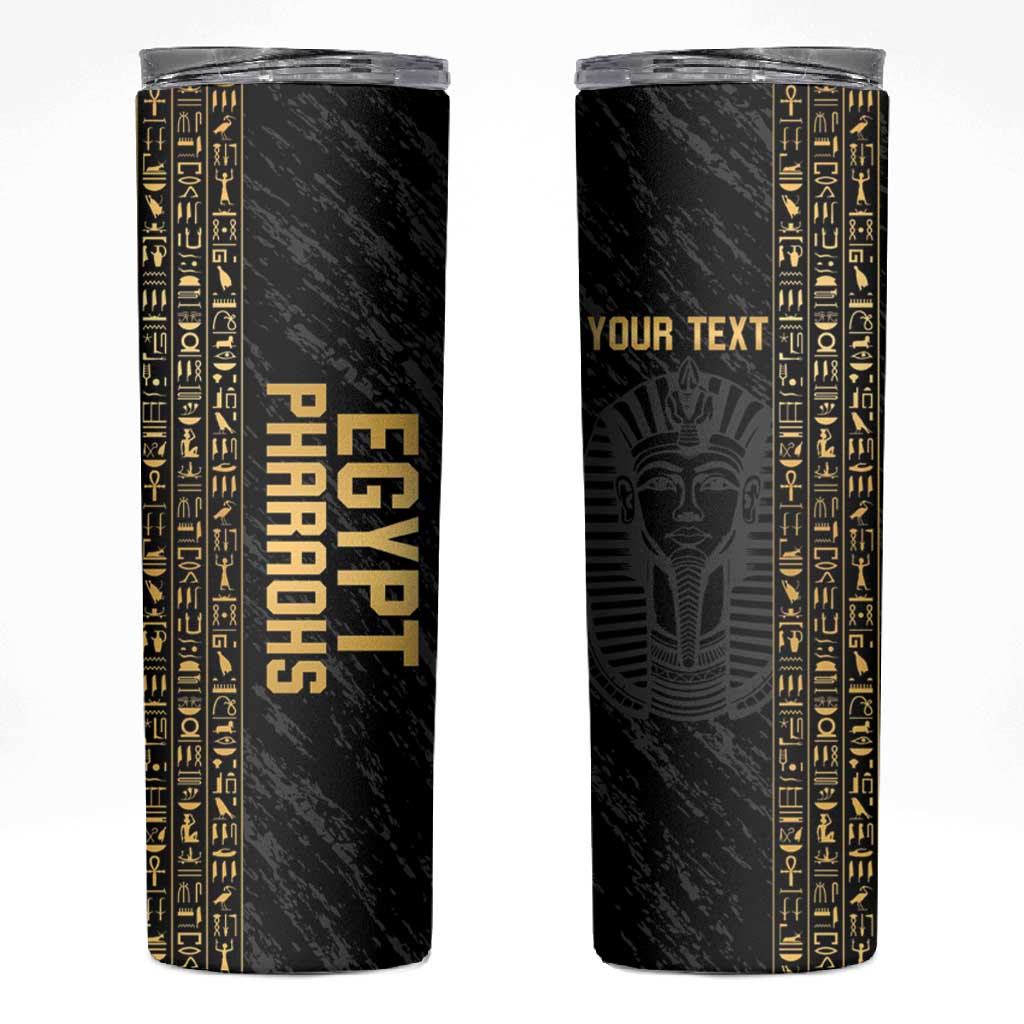Afro Basketball Custom Egypt Skinny Tumbler Come On Pharaohs - African Pride
