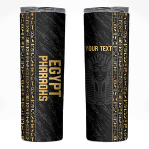 Afro Basketball Custom Egypt Skinny Tumbler Come On Pharaohs - African Pride