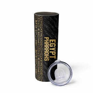 Afro Basketball Custom Egypt Skinny Tumbler Come On Pharaohs - African Pride