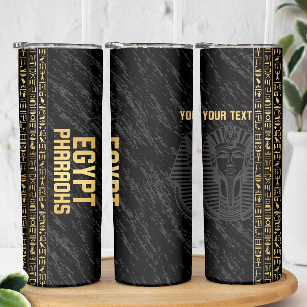 Afro Basketball Custom Egypt Skinny Tumbler Come On Pharaohs - African Pride