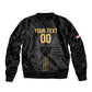 Afro Basketball Custom Egypt Sleeve Zip Bomber Jacket Come On Pharaohs - African Pride