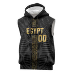 Afro Basketball Custom Egypt Sleeveless Hoodie Come On Pharaohs - African Pride