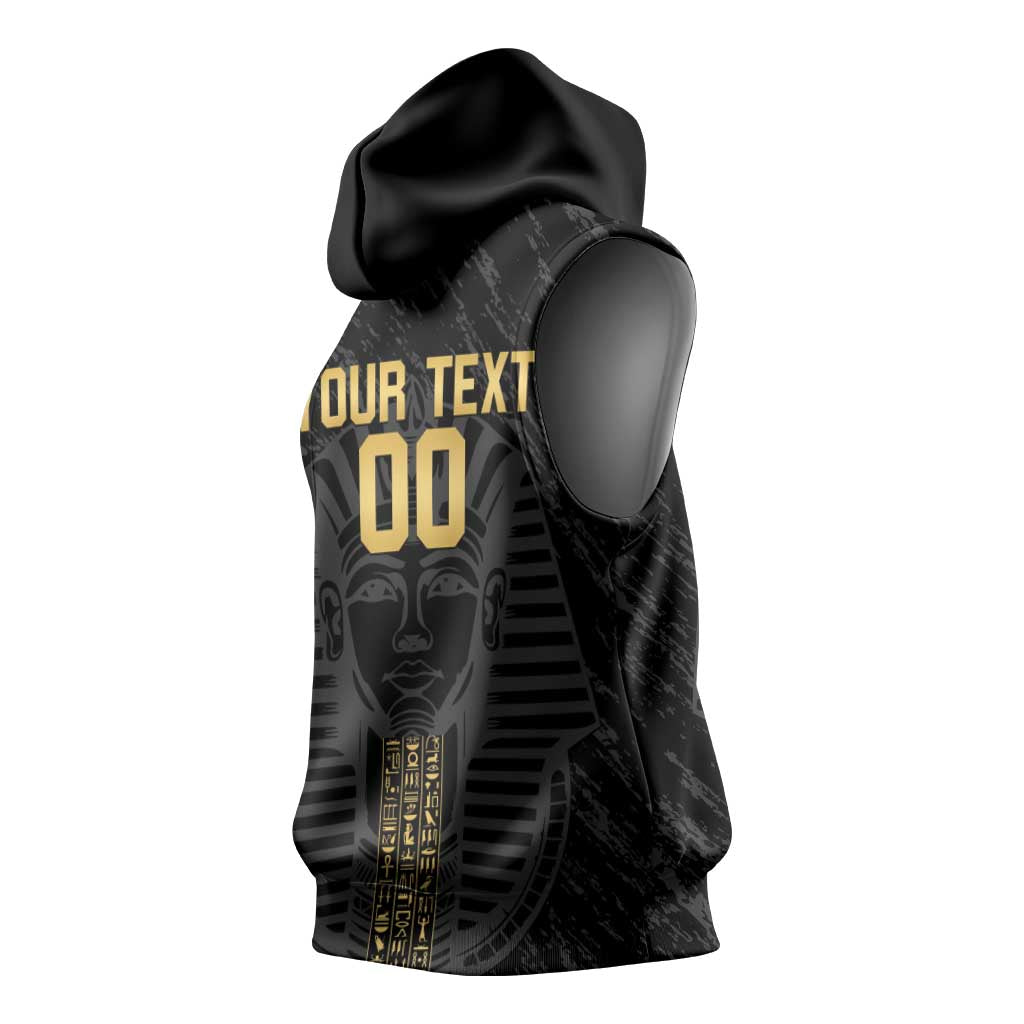 Afro Basketball Custom Egypt Sleeveless Hoodie Come On Pharaohs - African Pride