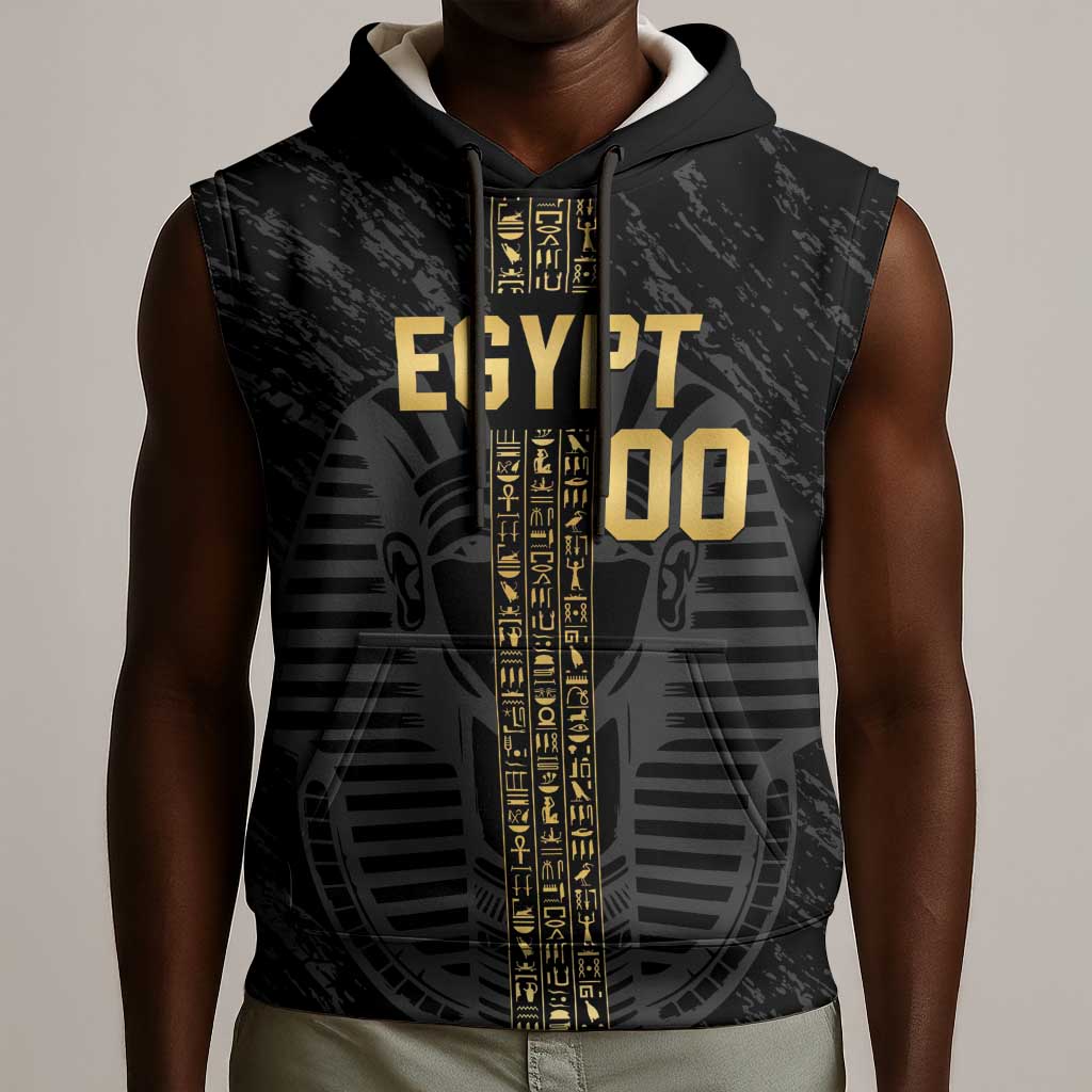 Afro Basketball Custom Egypt Sleeveless Hoodie Come On Pharaohs - African Pride