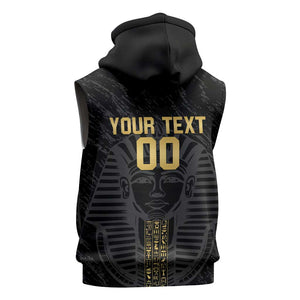 Afro Basketball Custom Egypt Sleeveless Zip Hoodie Come On Pharaohs - African Pride