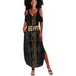 Afro Basketball Custom Egypt Summer Maxi Dress Come On Pharaohs - African Pride