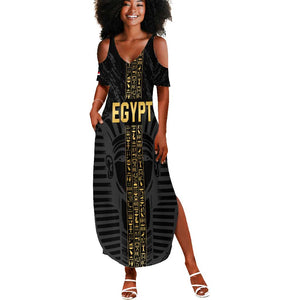 Afro Basketball Custom Egypt Summer Maxi Dress Come On Pharaohs - African Pride