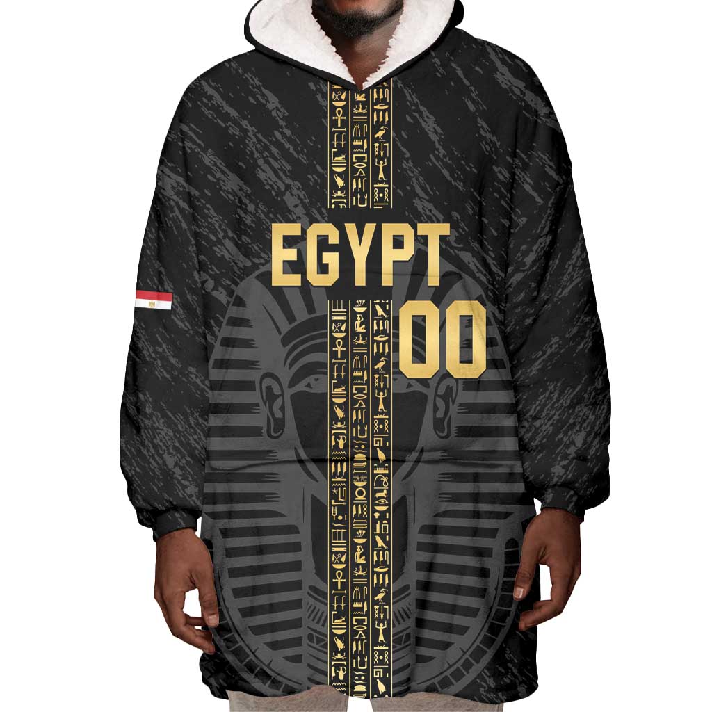 Afro Basketball Custom Egypt Wearable Blanket Hoodie Come On Pharaohs - African Pride