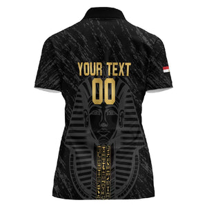 Afro Basketball Custom Egypt Women Polo Shirt Come On Pharaohs - African Pride