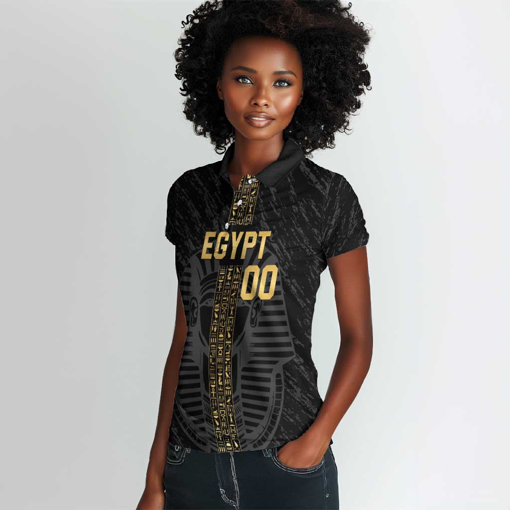 Afro Basketball Custom Egypt Women Polo Shirt Come On Pharaohs - African Pride