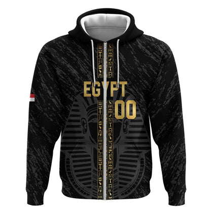 Afro Basketball Custom Egypt Zip Hoodie Come On Pharaohs - African Pride