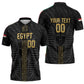 Egypt Basketball Custom Zipper Polo Shirt Come On Pharaohs