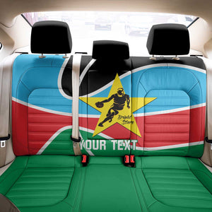 Afro Basketball Custom South Sudan Back Car Seat Cover Come On Bright Stars - African Pride