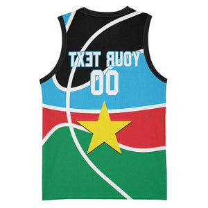Afro Basketball Custom South Sudan Basketball Jersey Come On Bright Stars - African Pride