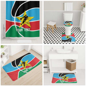 South Sudan Basketball Custom Bathroom Set Come On Bright Stars