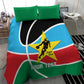Afro Basketball Custom South Sudan Bedding Set Come On Bright Stars - African Pride