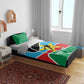 Afro Basketball Custom South Sudan Bedding Set Come On Bright Stars - African Pride