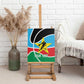 Afro Basketball Custom South Sudan Canvas Wall Art Come On Bright Stars - African Pride