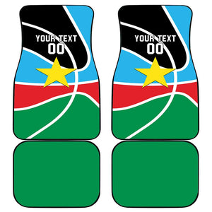 Afro Basketball Custom South Sudan Car Mats Come On Bright Stars - African Pride