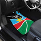 Afro Basketball Custom South Sudan Car Mats Come On Bright Stars - African Pride