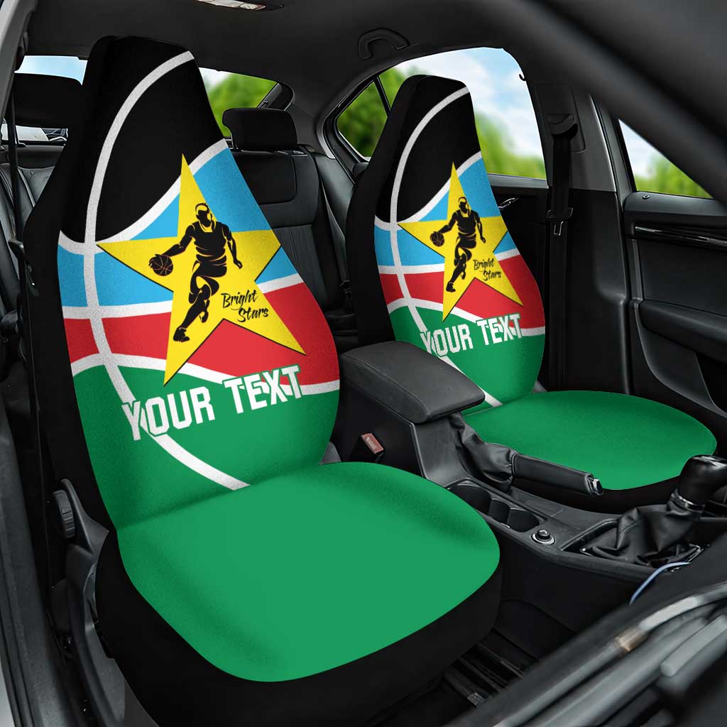 Afro Basketball Custom South Sudan Car Seat Cover Come On Bright Stars - African Pride