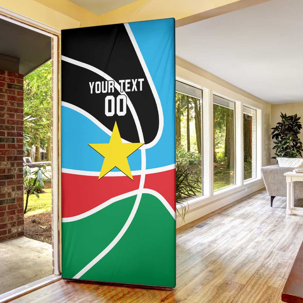 South Sudan Basketball Custom Door Cover Come On Bright Stars