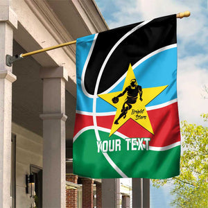 Afro Basketball Custom South Sudan Garden Flag Come On Bright Stars - African Pride