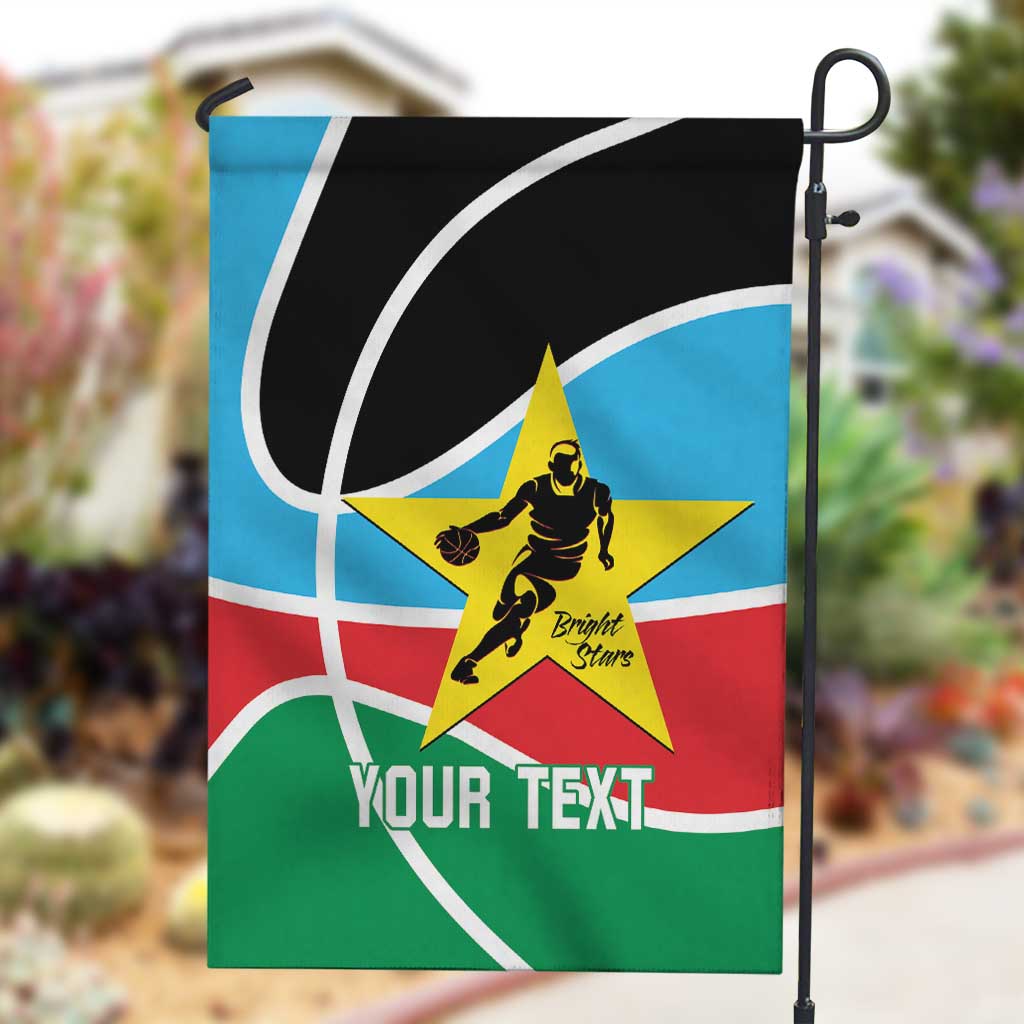 Afro Basketball Custom South Sudan Garden Flag Come On Bright Stars - African Pride