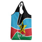 Afro Basketball Custom South Sudan Grocery Bag Come On Bright Stars - African Pride