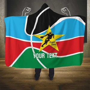 Afro Basketball Custom South Sudan Hooded Blanket Come On Bright Stars - African Pride