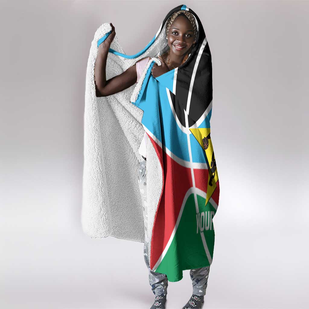 Afro Basketball Custom South Sudan Hooded Blanket Come On Bright Stars - African Pride