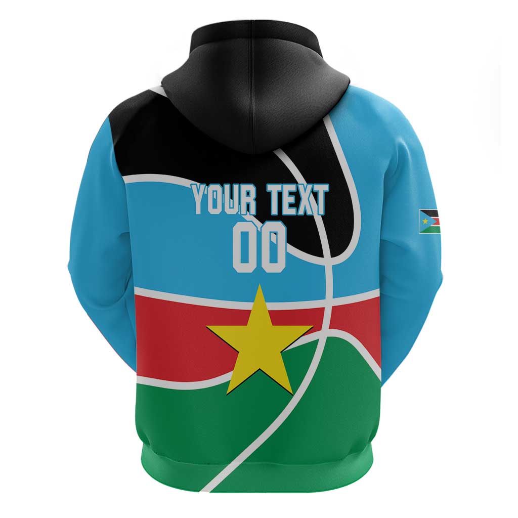 Afro Basketball Custom South Sudan Hoodie Come On Bright Stars - African Pride