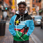 Afro Basketball Custom South Sudan Hoodie Come On Bright Stars - African Pride