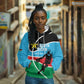Afro Basketball Custom South Sudan Hoodie Come On Bright Stars - African Pride